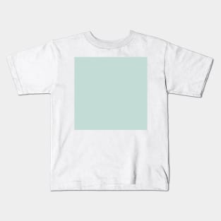 preppy abstract pale blue pastel mint Kids T-Shirt